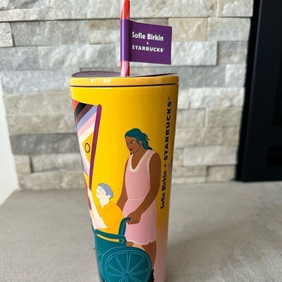 Starbucks Insulated Tumbler NEW Pride Collection by Sophia Birken 2024  Straw & - Picture 5 of 10